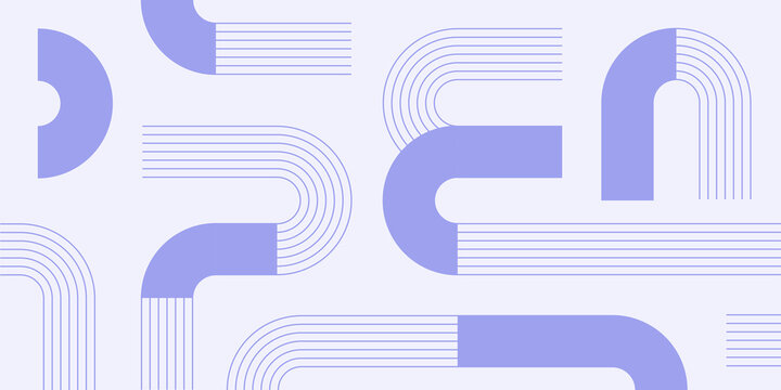 White, light  pastel ice sky powder baby blue. Light mode modern art composition, for editorial layouts, stylish backgrounds. Abstract linear pattern illustration with flowing parallel stripes. 