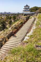 春の明石公園・明石城跡　兵庫県明石市にて