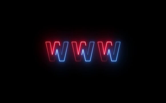 Web browser window icon displaying www text on a light grey screen for internet and website theme
