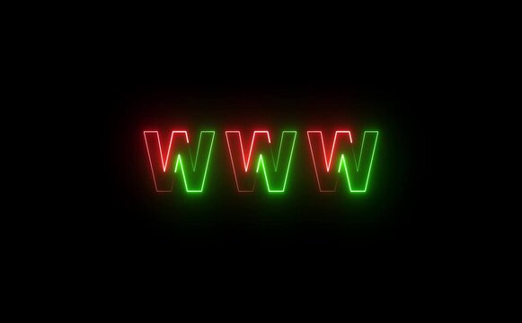 Web browser window icon displaying www text on a light grey screen for internet and website theme