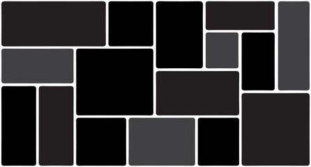 Creative vector Template Collage. Frames for photo. Modern Creative trendy design