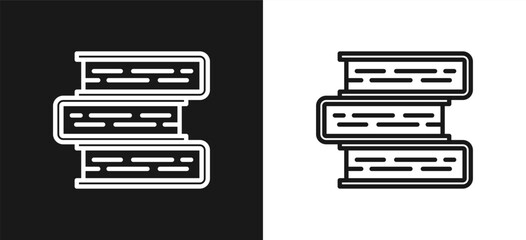 Obraz premium Books Style Line In Background White And Black