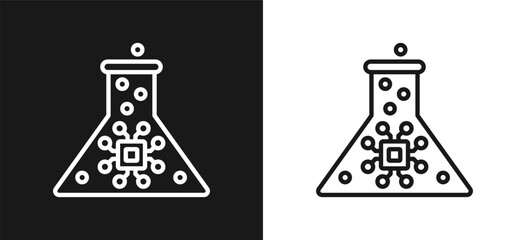 Fototapeta premium Science And Technology Style Line In Background White And Black