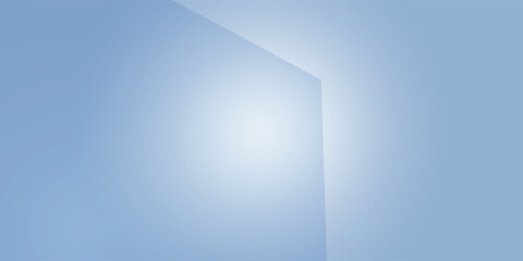 Light blue abstract background, creating a hexagon shape of warm faded blue light floating over a white background.