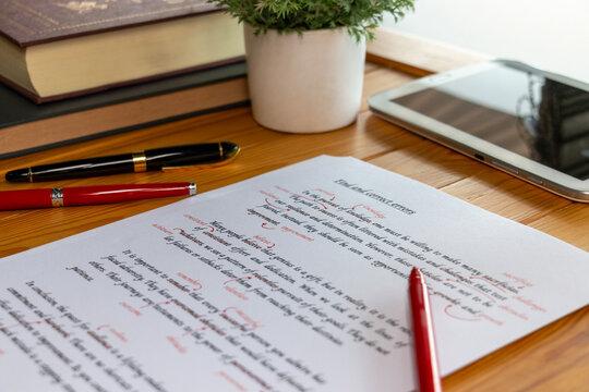 proofreading paper on process of service