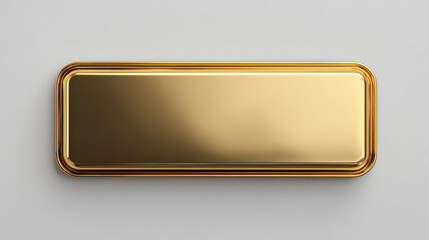 Golden Rectangle Plate: A captivating close-up of a gleaming golden rectangle plate, showcasing its luxurious design and elegant form.