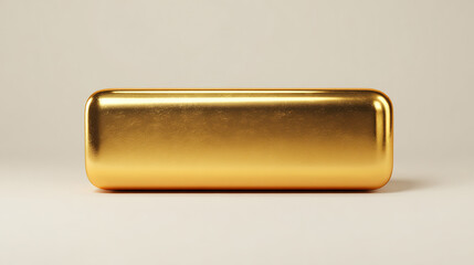 Golden Bar: A close-up view of a lustrous golden bar, with its polished surface reflecting light, symbolizing value and wealth.