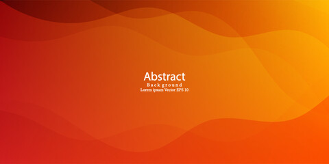 Abstract modern orange yellow banner background. Modern creative trendy design in vector illustration