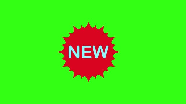 New symbol animation on green screen 