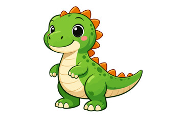 Obraz premium Adorable Dinosaur Mascot Vector Illustration