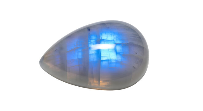 Vibrant blue labradorite gemstone with adularescence effect
