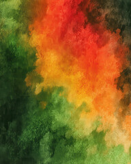 Black history month canvas grunge concept. abstract black history month canvas grunge art with warm red orange yellow and deep green texture