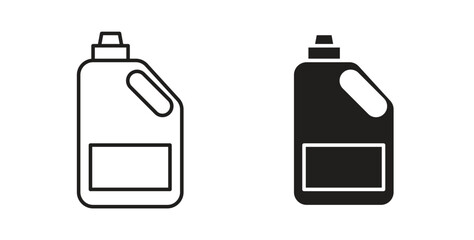 liquid detergent icon symbol vector graphic designs on white. Best for ui Design