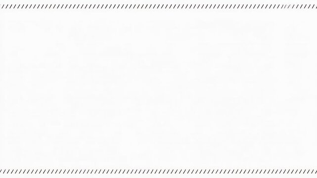Minimalist black diagonal dashed line frame motion graphics on white background