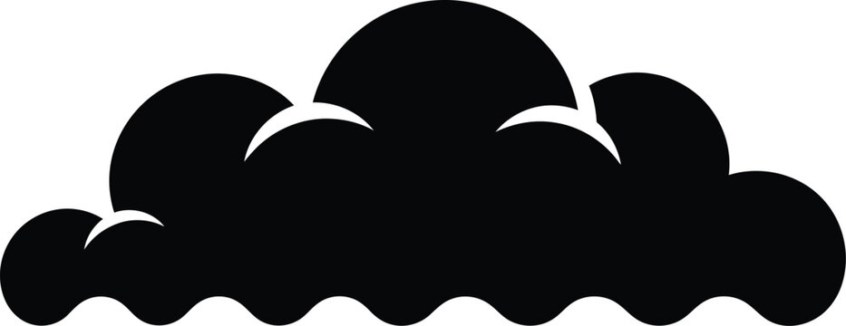 Cloud Shape Silhouette Vector