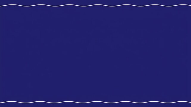 Dark blue background with white wavy line frame motion graphics and copy space