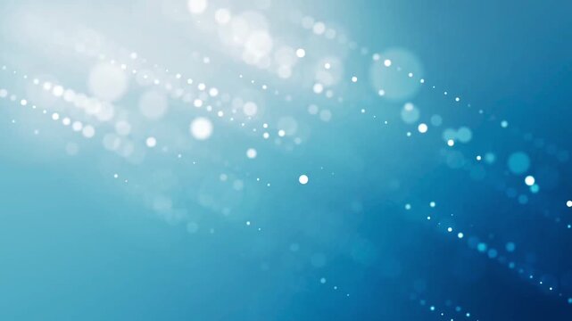 Abstract Blue Particle Light Trails Motion Background Loop 