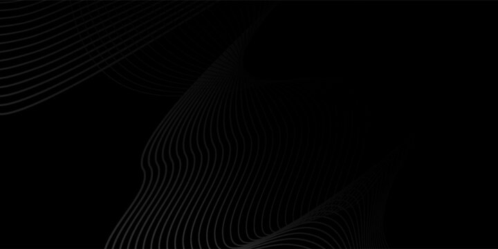 Line Black abstract background design. Modern wavy line pattern in monochrome colors old nice luxury pattern