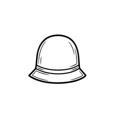 Fototapeta premium Cloche Hat Outline Icon