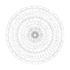 Floral Mandala Design, Vector, Illustration