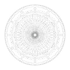 Floral Mandala Design, Vector, Illustration