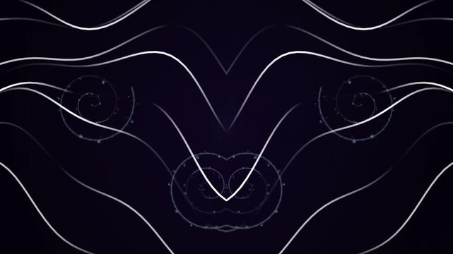 Creating Abstract Visual Flow with Elegant Curves in Soft Dark Tones