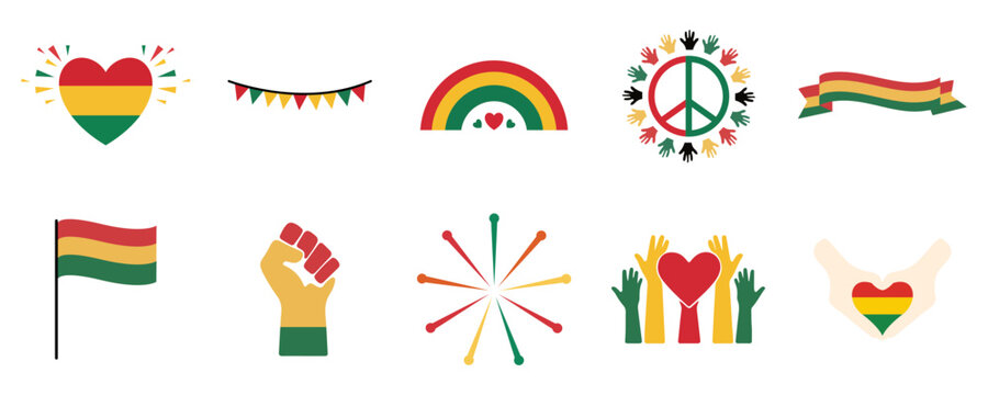 Black History Month Vector Icons