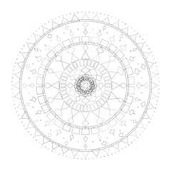 Floral Mandala Design, Illustration, Vector