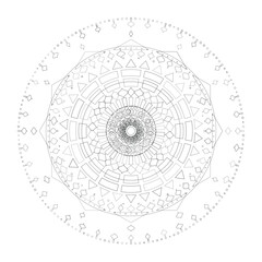 Floral Mandala Design, Illustration, Vector