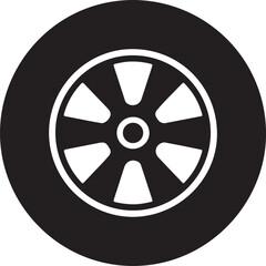 Obraz premium wheel - car wheel icon vector design