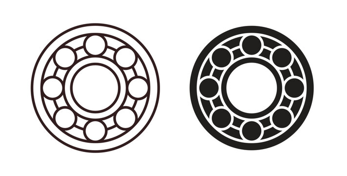 Car bearing icon vector Illustration logo template pack