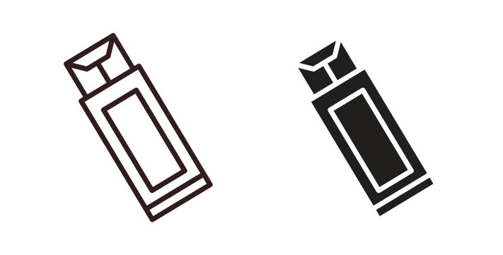 Chew gum icon vector Illustration logo template pack