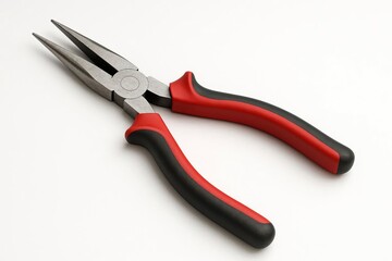 Fototapeta premium Long nosed pliers are placed on a white background