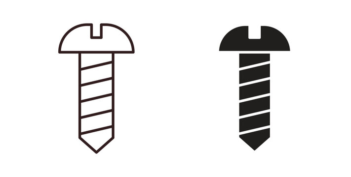 Screws icon vector Illustration logo template pack
