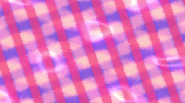 Abstract diagonal plaid pattern with soft pink and purple colors