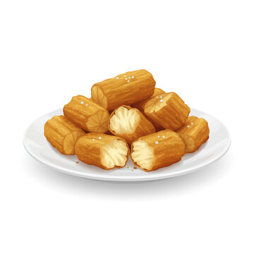 cakwe on a plate