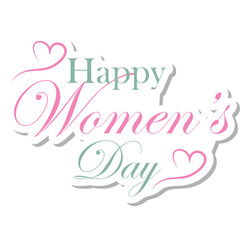 Obraz premium Women Day Typography