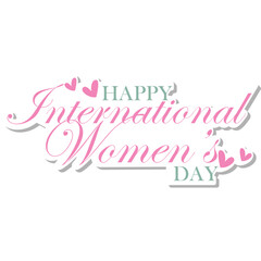 Women Day Typography