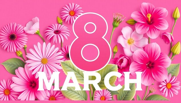Celebrate march 8th with beautiful flowers