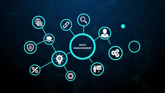 Data Management System and Information Security Concept for Business Technology and Digital Internet Network with Database Storage Solution