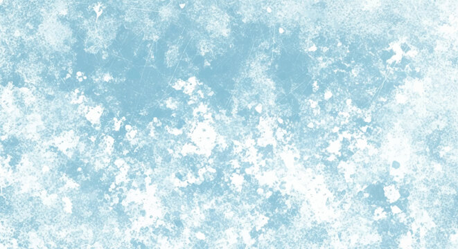 Abstract light icy blue and white textured background with soft cloudy distressed surface and a fresh minimal look