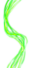 Modern Vibrant Green Motion Lines Isolated for Creative Digital Projects