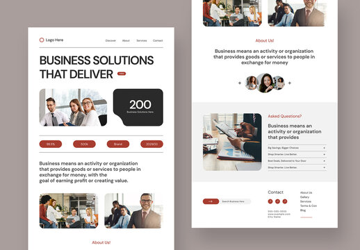 Corporate Business Email Newsletter Template