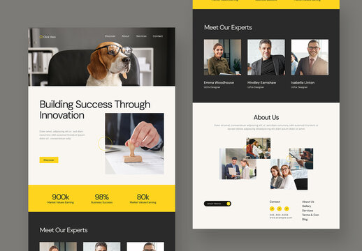 Corporate Business Email Newsletter Template