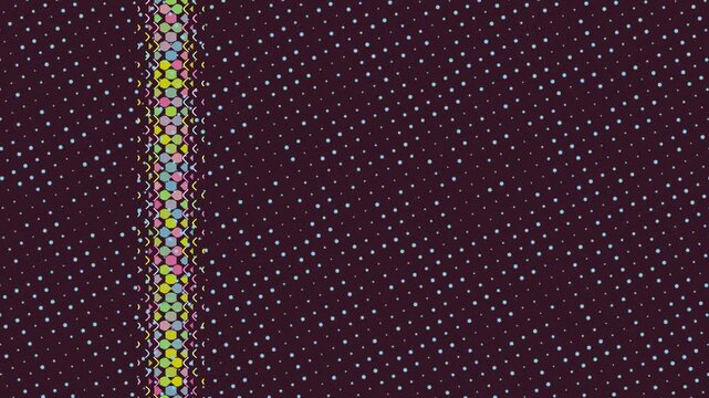 Dots Pattern Close Up Creating Colorful Line