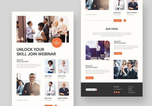 Business Webinar Email Newsletter Template