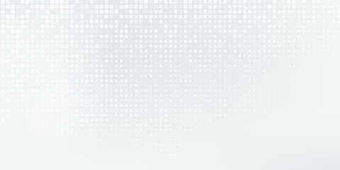 Abstract White Fintech Financial Technology Background Pixel Pattern. Abstract Business Technology Science Vector Background.