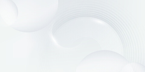 Minimalist abstract background featuring smooth white and light gray wave shapes with subtle curved line patterns.