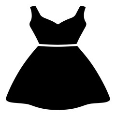 A Bold and Timeless Silhouette The Iconic Simplicity of a Little Black Dress Classic Feminine Form in a Minimalist Vector Sleek and Versatile High-Contrast Design A Universal Symbol of Elegance