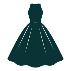 A Bold and Timeless Silhouette The Iconic Simplicity of a Little Black Dress Classic Feminine Form in a Minimalist Vector Sleek and Versatile High-Contrast Design A Universal Symbol of Elegance